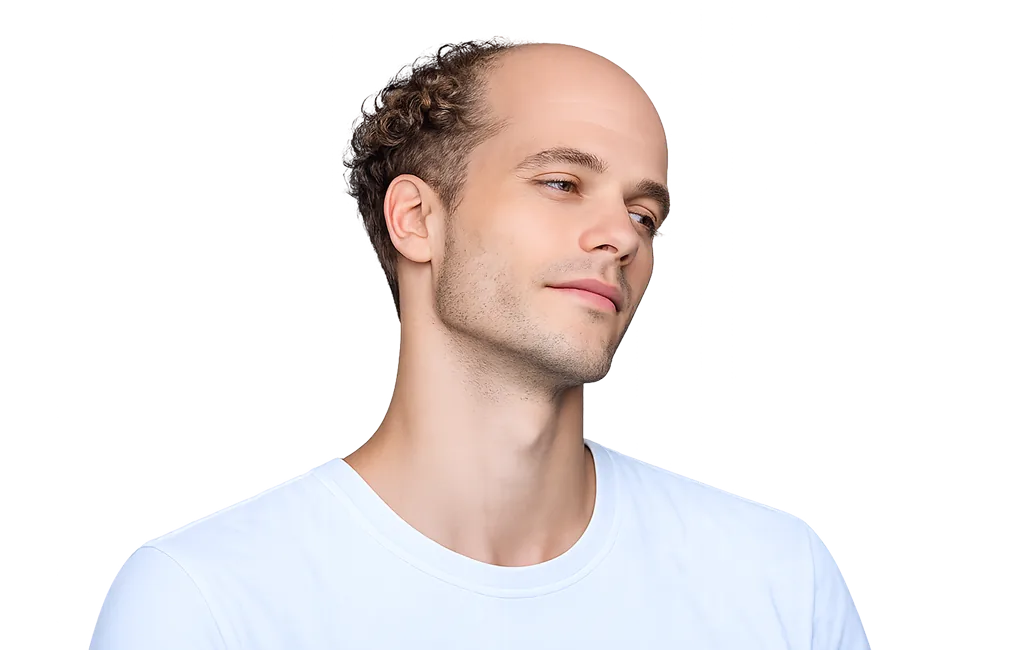 Patient before his hair transplant at Clinicana