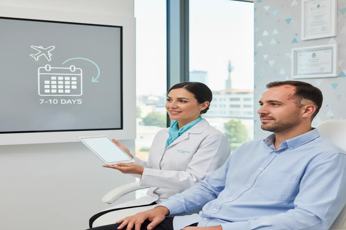 czy mogę lecieć samolotem po przeszczepie włosów